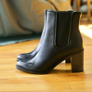 Salvatore Ferragamo Black Leather Ankle Boots
